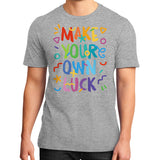 District T-Shirt (on man) Heather grey neveragaintobemade