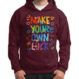 Gildan Hoodie (on man) Maroon neveragaintobemade