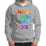 Gildan Hoodie (on man) Sport grey neveragaintobemade