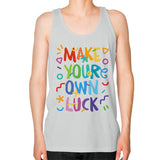 Unisex Fine Jersey Tank (on man) Silver neveragaintobemade