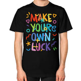 Unisex T-Shirt (on man) Black neveragaintobemade