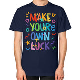 Unisex T-Shirt (on man) Navy neveragaintobemade