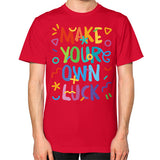 Unisex T-Shirt (on man) Red neveragaintobemade