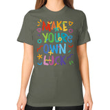 Unisex T-Shirt (on woman) Lieutenant neveragaintobemade