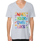 V-Neck (on man) Heather grey neveragaintobemade