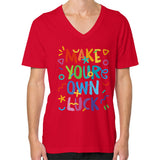 V-Neck (on man) Red neveragaintobemade