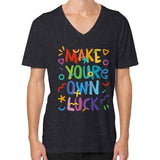 V-Neck (on man) Tri-Blend Black neveragaintobemade