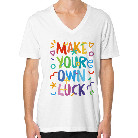 V-Neck (on man) White neveragaintobemade