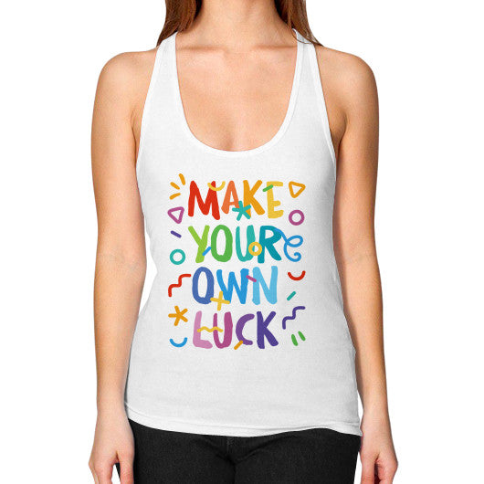 Women's Flowy Racerback Tank White neveragaintobemade