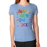 Women's T-Shirt Tri-Blend Blue neveragaintobemade